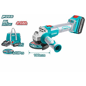 Mua MÁY MÀI GÓC DÙNG PIN 20V (2 PIN 4.0AH VÀ 1 SẠC) TOTAL TAGLI2010082 - HÀNG CHÍNH HÃNG