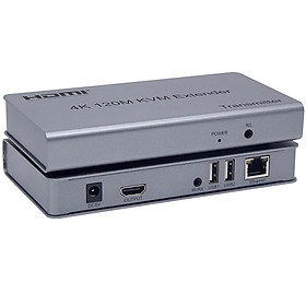 Mua Bộ Kéo Dài Tín Hiệu HDMI Qua Lan RJ45 120m KVM Có 2 Cổng USB Hỗ Trợ 4K