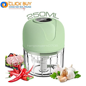 Mua Máy Xay Mini Tỏi Ớt Cầm Tay 250ml Sử Dụng Cổng Sạc USB Siêu Tiện Lợi Mẫu Mới 2021