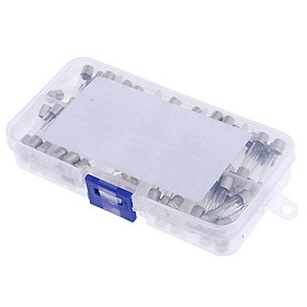 72Pcs 6x30mm Glass Fuses Fast-blow For Electronics