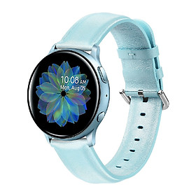 Dây Da Genuine Leather Dành Cho Galaxy Watch Active 2, Galaxy Watch Active 1, Galaxy Watch 42 (Size 20mm)