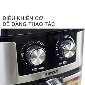 Mua Nồi chiên không dầu KIPOR KP-AF631 - 10L - Điều khiển cơ công nghệ RAPID AIR nướng đối lưu - Phủ chống dính cao cấp - Hàng chính hãng
