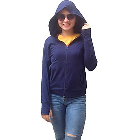 Áo khoác nữ thoát nhiệt Nhật Bản GOKING, áo chống nắng 100% cotton thoáng mát, thấm hút mồ hôi