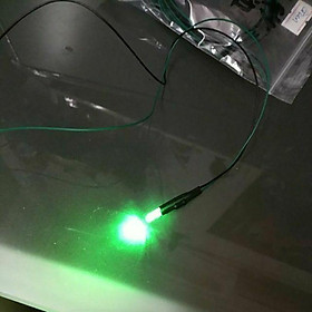 Mua Bóng đèn LED 3w đủ màu có dây nối làm nhà búp bê  DIY  tiểu cảnh (bóng và dây  ko gồm chip và pin)