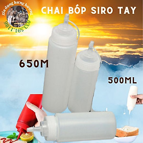 chai bóp siro trang trí, bơm siro chuyên dụng cụ pha chế trà sữa bartender