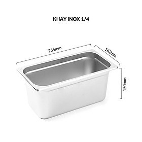 Khay Inox đựng thực phẩm, khay đựng thức ăn buffet  đủ size - inox 201 (	364184/364185/364186/364189/364191/364193/364195/364197/364199/364702/364704/364706/364708/364187)