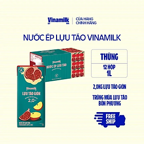 Thùng Nước Trái Cây Cao Cấp Fruit Love Lựu Táo - Thùng 12 Hộp 1L