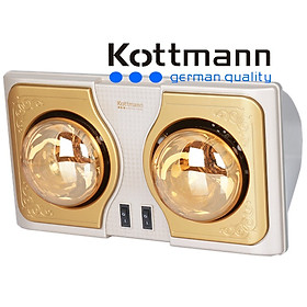 Mua Đèn sưởi nhà tắm Kottmann 2 bóng K2B-H Hàng chính hãng
