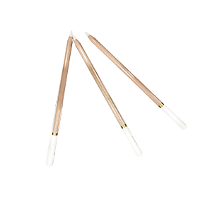 Hình ảnh Bộ 3 cây bút chì ruột than trắng vẽ trên giấy màu đen hoặc tạo độ bóng, blend màu