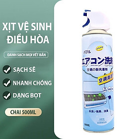 Chai Xịt Vệ Sinh Máy Lạnh, Điều Hòa Dạng Bọt 500ml