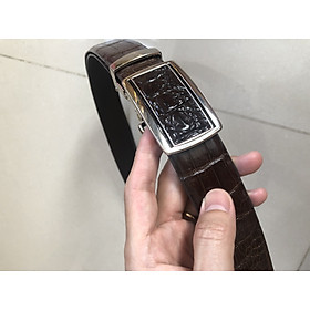 Dây lưng da cá sấu keio nippon , dây nịt nam 3.5cm da cá sấu