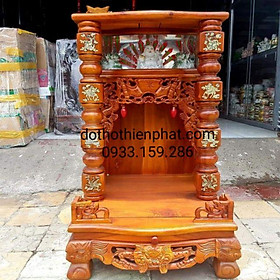 Mua Bàn thờ thần tài ông địa gỗ tràm 50×50×81