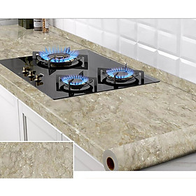 Mua DECAL DÁN BẾP CÁCH NHIỆT ĐÁ MARBLE NÂU VÀNG