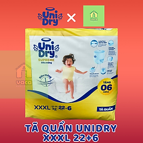 (Siêu mỏng 2mm) Tã quần cao cấp UniDry Supreme size M/L/XL/XXL/XXXL