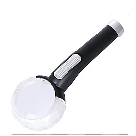 Kính lúp cầm tay phóng đại 10 lần hỗ trợ đọc sách, sửa chữa linh kiện điện tử TH8015 ( Tặng kèm pin )