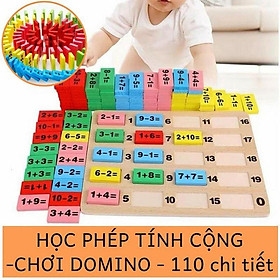 Đồ chơi Domino 110 quân bằng gỗ