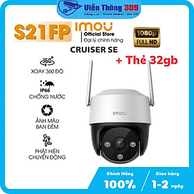 Camera WIFI ngoài trời IMOU S21FP, S41FP có màu ban đêm, xoay 360 độ