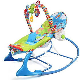 Ghế rung đa năng Fisher Price màu xanh