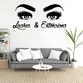 Decal Trang Trí Cửa Tiệm Nail - Spa - HairSalon - Nối