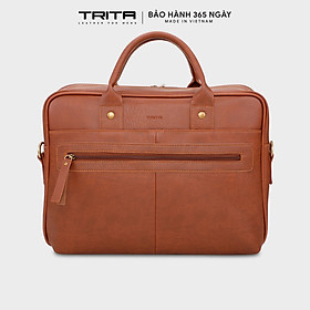 Cặp công sở Trita ( Thời trang nam cao cấp đựng vừa laptop 14.6 inch - Cặp da TCA2 )