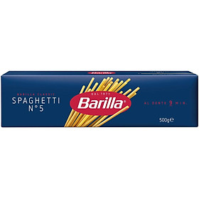 Date 06/26  Mì Barilla sợi hình ống Spaghetti 500g