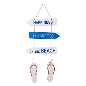 Wooden Beach Sign Decorative Sign Hanging for Bedroom Home Decoration