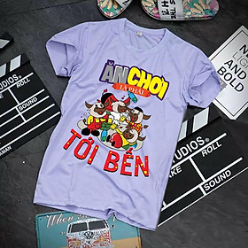 Áo phông phong cách trẻ trung in họa tiết Ăn Chơi là phải Tới Bến form Unisex chất thun đẹp