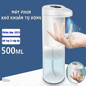 Mua Máy phun cồn khử trùng diệt khuẩn thông minh cảm ứng tự động  dung tích 500ml  dùng pin  thích hợp với gel và dung dịch sát khuẩn