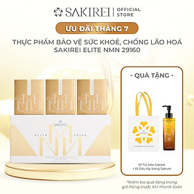 Viên uống bổ sung NMN, hỗ trợ chống lão và làm đẹp da Sakirei Elite NMN 29160 - 15000mg NMN 90 viên