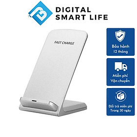 Mua Sạc Không Dây Kiêm Giá Đỡ Điện Thoại Wireless Charging Standard 15W Chuẩn Qi Cho Điện Thoại IOS Android Hỗ Trợ Sạc Không Dây Đế Sạc Không Dây Nhanh Kèm Củ Sạc Điện Thoại Cao Cấp Có Đèn LED Báo An Toàn Tuyệt Đối Kiêm Giá Đỡ Điện Thoại