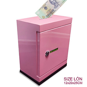 Mua Két sắt mini SAFEBOXX size Lớn 25x20x12cm Khóa chìa  Có 2 chìa khóa  Tùy chọn màu
