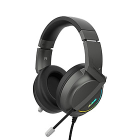 Tai nghe vòm Ajazz AX365 7.1  chơi game   Chống ồn  có thể thu vào  Chụp tai mềm 50mm - Đen-Màu đen