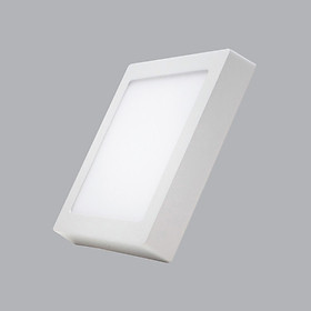 Đèn led panel ốp trần nổi vuông công suất 6W MPE (2 loại ánh sáng trắng và vàng)