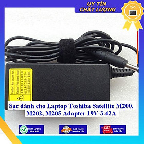 Sạc dùng cho Laptop Toshiba Satellite M200 M202 M205 Adapter 19V-3.42A - Hàng Nhập Khẩu New Seal