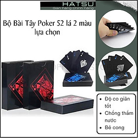 Bộ bài tây Poker HATSU chất liệu cao cấp nhìn siêu chất - chống thấm nước - không gãy