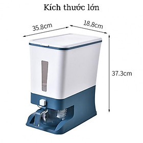 Mua Thùng đựng gạo thông minh 10 kg 12 kg 22 đa năng Hộp đựng gạo cao cấp bằng nhựa nhập khẩu công nghệ Nhật Bản chống mọt