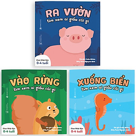 Combo 3 Cuốn Sách Ehon: Ai Giấu Cái Gì Đó (Dành Cho Trẻ Từ 0 - 4 Tuổi)