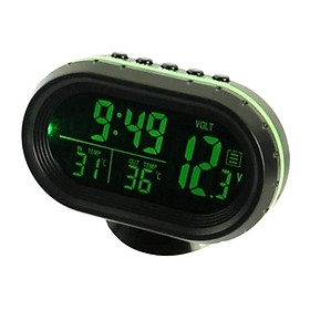 Clock Voltmeter Digital Clock Voltage Tester 12V Blue