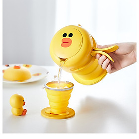 Bình điện siêu tốc dạng gấp tiện dụng JOYOUNG Line Friends đáng yêu (550ml)