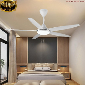 Mua Quạt trần đèn phòng khách  quạt trần hiện đại có đèn led 3 chế độ khiều khiển từ xa QTD