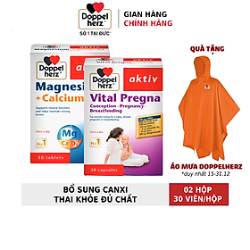 Bộ đôi dưỡng thai bổ sung canxi, Vitamin tổng hợp