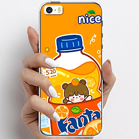 Ốp lưng cho iPhone 5, iPhone SE 2016 nhựa TPU mẫu Nước cam