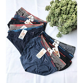 Combo 10 quần lót nam chéo tam giác,05 màu, 2 lưng thun,vải thun lạnh 04 chiều co dãn,thoáng mát(Roman,Heroman,Tony)