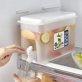 Bình đựng nước hoa quả, detox để tủ lạnh có vòi rót dung tích 3,5 lít chịu nhiệt tốt, siêu tiện lợi