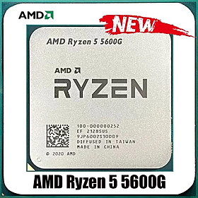 Mới AMD Ryzen 5 5600G R5 5600G 3.9GHz 6 Nhân Mười Hai Chủ Đề 65W Bộ Vi Xử Lý L3 = 16M 100-000000252 Ổ Cắm AM4 KHÔNG QUẠT