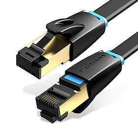 Cáp Mạng Ethernet RJ45 LAN Vention Cat 8 SSTP đúc sẵn 2 đầu, dài 1m đến 5m