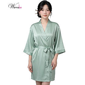 Áo Choàng Ngủ Phi Lụa Wannabe KI010 đơn giản, sang trọng