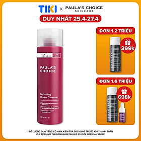 Sữa rửa mặt phục hồi da và làm dịu da Paula’s Choice Skin Recovery Softening Cream Cleanser 237ml