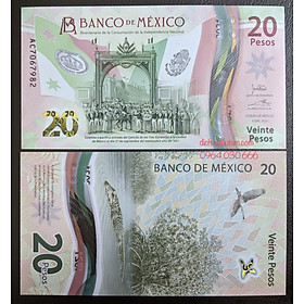 Mua Tiền Mexico 20 pesos polymer mới cứng sưu tầm