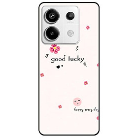 Ốp lưng cho Xiaomi Redmi 9T - Redmi 13 4G - 13C - Redmi Note 13 4G - 13 Pro 4G - 13 Pro 5G - Good Lucky Hồng - Hàng Chính Hãng